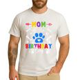 Mom And Dad Mom Of The Birthday Boy Dog Paw Family Matching Men's Casual T-Shirt White