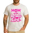 Mom And Dad Birthday Girl Family Matching Party Decorations Men's Casual T-Shirt White Mom And Dad Birthday Girl Family Matching Party Decorations Men's Casual T-Shirt White
