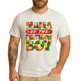 Mom And Dad Mama Birthday Boy Building Bricks Family Party Men's Casual T-Shirt White