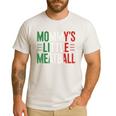 Mommy's Little Meatball Italian Quote Family Dad Mom Kids Men's Casual T-Shirt White