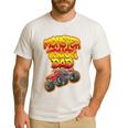 Monster Truck Dad Hot Red Graffiti Style Men's Casual T-Shirt White Monster Truck Dad Hot Red Graffiti Style Men's Casual T-Shirt White