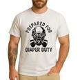 New Dad Prepared For Diaper Duty Men's Casual T-Shirt White