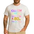 OMG It's My Dad's 80th Birthday Happy 80 Years Old Men's Casual T-Shirt White