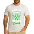 Organ Donation Green Ribbon Proud Dad Of An Organ Donor Men's Casual T-Shirt White