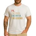 Pa The Man Myth Legend Shirt Father Dad Men's Casual T-Shirt White