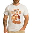Papa Bear Bears Animal Pun Lover Dad Father Daddy Father's Men's Casual T-Shirt White