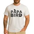 Papa Bird Father Day Dad Birds Quote Saying Men's Casual T-Shirt White