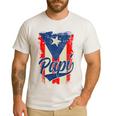 Papi Puerto Rican Dad Puerto Rico Pride Boricua Father's Day Men's Casual T-Shirt White