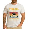 Pinball Dad Like Regular Dad But Cooler Father's Day Men's Casual T-Shirt White