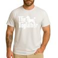 Poodle The Dogfather Cool Dog Daddy Dad Papa Father Men Kids Men's Casual T-Shirt White