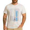 Proud Air Force Dad Of The US Air Force USA Flag Men's Casual T-Shirt White Proud Air Force Dad Of The US Air Force USA Flag Men's Casual T-Shirt White