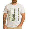 Proud Army Dad United States USA Flag For Father's Day Men's Casual T-Shirt White