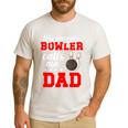 Proud Bowling Dad Of A Bowler Dad Bowling Father Men's Casual T-Shirt White