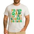 Proud Dad Of a Cookie Dealer Scout Troop Cookie Dealer Girls Men's Casual T-Shirt White Proud Dad Of a Cookie Dealer Scout Troop Cookie Dealer Girls Men's Casual T-Shirt White