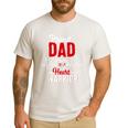 Proud Dad Of a Heart Warrior CHD Awareness Gift Men's Casual T-Shirt White