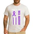 Proud NICU Dad Of NICU Warrior Micro Preemie Baby Father Men's Casual T-Shirt White