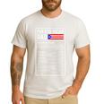 Puerto Rican Dad Nutrition Facts Pride Father's Day Men's Casual T-Shirt White