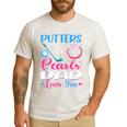 Putters Or Pearls Dad Loves You Gender Reveal Family Men's Casual T-Shirt White