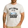 Race Car Racing Family Dada Pit Crew Birthday Party Men's Casual T-Shirt White