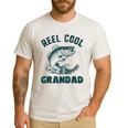 Reel Cool Grandad Fishing Grandpa Vintage Style Men's Casual T-Shirt White