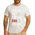 Retro It's Me Hi I'm The Dad It's Me For Dad Men's Casual T-Shirt White Retro It's Me Hi I'm The Dad It's Me For Dad Men's Casual T-Shirt White