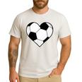 Soccer Ball Heart Idea For Mom Dad Kids T-Shirt Men's Casual T-Shirt White Soccer Ball Heart Idea For Mom Dad Kids T-Shirt Men's Casual T-Shirt White