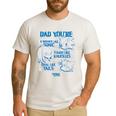 Sonic The Hedgehog Father's Day Dad Qualities Distressed Men's Casual T-Shirt White
