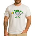 St Patricks Day Golf Golfing Irish Golfer Beer Humor Men Dad Men's Casual T-Shirt White