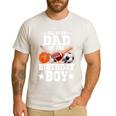 All Star Dad Of The Birthday Boy Basketball Soccer Sport Men's Casual T-Shirt White