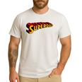 Super Dad Superdad Superhero Dad Men's Casual T-Shirt White