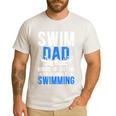 Swim Dad Swimming Dad Of A Swimmer Dad Swim Father Men's Casual T-Shirt White