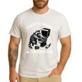 Toilet Clogging Champion Dad Joke Raccoon Trash Panda Men's Casual T-Shirt White