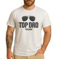 Top Gun Top Dad Men's Casual T-Shirt White