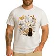 Tortie Cat Owner Flowers Tortie Cat Mom Tortie Cat Dad Men's Casual T-Shirt White