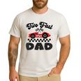 Two Fast Dad Of The Birthday Boy Racing Car Family Men's Casual T-Shirt White