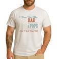 I Have Two Titles Dad & Pops I Rock Them Both Pops Men's Casual T-Shirt White