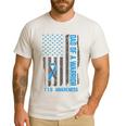 Type 1 Diabetes Awareness T1D Dad Of Warrior Type 1 Diabetic Men's Casual T-Shirt White