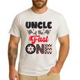Uncle Of The Fast One Car Racing Dad 1St Birthday Boy Men's Casual T-Shirt White