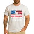 Never Underestimate An Old Man With A Dirt Bike Grandpa Dad Men's Casual T-Shirt White