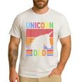 Unicorn Birthday Outfit Dad Unicorn Costume Bday Dad Unicorn Men's Casual T-Shirt White