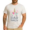 Unicorn Dad Of The Birthday Girl Shirt Matching Party Tee Men's Casual T-Shirt White