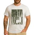 US Flag Deer Elk Buck Camoflage Hunting Hunter Dad Grandpa Men's Casual T-Shirt White US Flag Deer Elk Buck Camoflage Hunting Hunter Dad Grandpa Men's Casual T-Shirt White