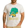 Vegetable Word Game Dad Joke Brocco-Lee Broccoli Men's Casual T-Shirt White