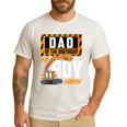 Vehicle Construction Excavator Dad Of The Birthday Boy Small Men's Casual T-Shirt White Vehicle Construction Excavator Dad Of The Birthday Boy Small Men's Casual T-Shirt White