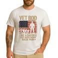 Vet Bod Like Dad Bod But With More Back Pain US Flag Veteran Men's Casual T-Shirt White Vet Bod Like Dad Bod But With More Back Pain US Flag Veteran Men's Casual T-Shirt White