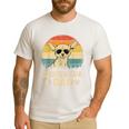 Vintage Chihuahua Dad Dog Lovers Father's Day Tee Men's Casual T-Shirt White