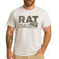 Vintage Distressed Rat Dad Men's Casual T-Shirt White Vintage Distressed Rat Dad Men's Casual T-Shirt White