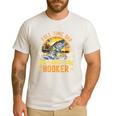 Vintage Father's Day Fishing Full Time Dad Part Time Hooker Men's Casual T-Shirt White