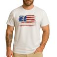 Vintage Gymnastics Dad American USA Flag Sports Men's Casual T-Shirt White