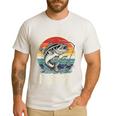 Vintage I'd Rather Be Fishing Graphic Bass Dad Boy Men Men's Casual T-Shirt White